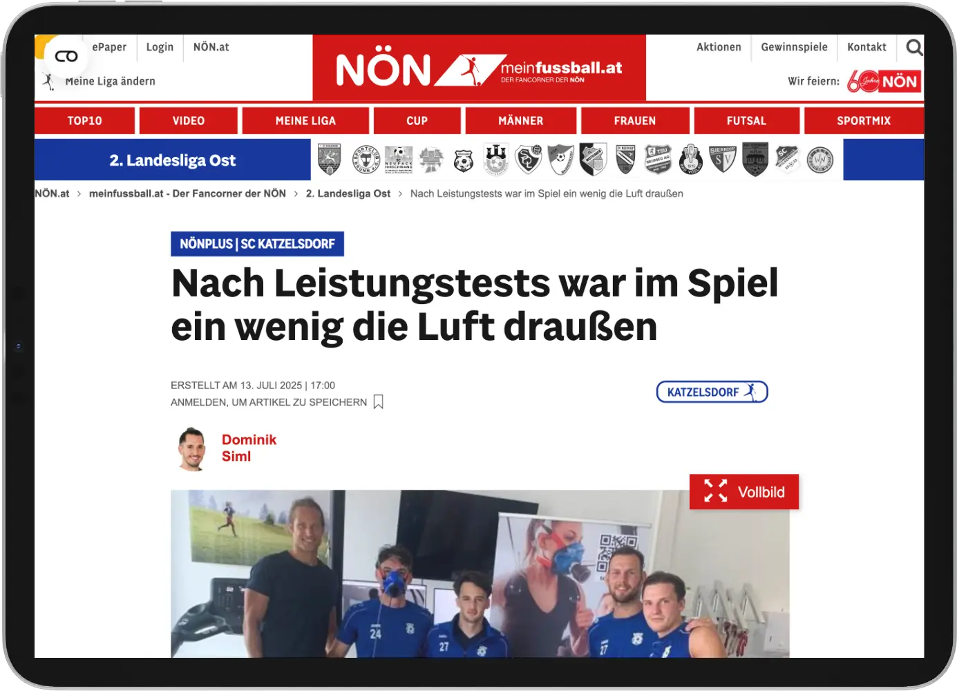 Leistungstests für SC Katzelsdorf