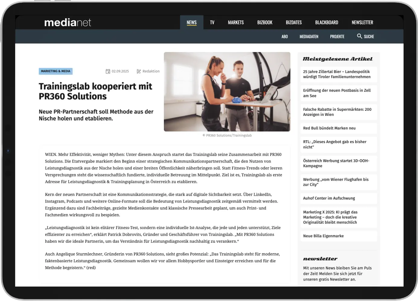 PR-Partnerschaft mit PR360 Solutions