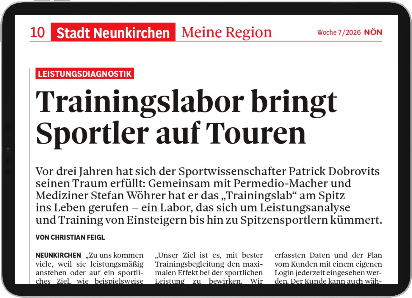 NÖN Vorstellung Trainingslab